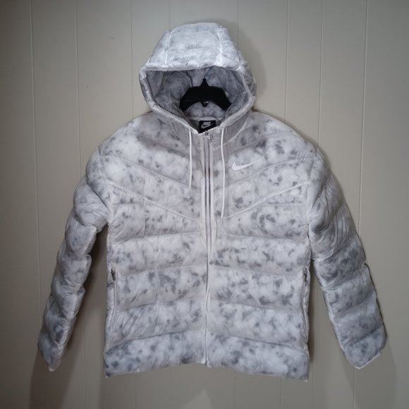 Nike Women's Marble EcoDown Puffer Coat Jacket Small - Picture 2 of 6